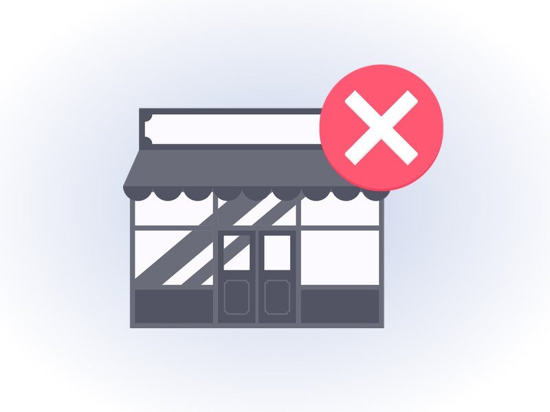 AIに紹介されていない店。×マーク